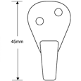 ASEC AA26 Single Wardrobe Hook