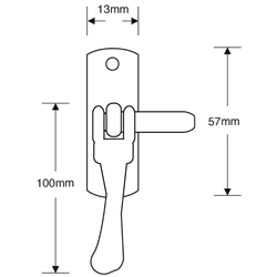 ASEC Victorian Casement Fastener