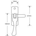 ASEC Victorian Casement Fastener
