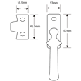 ASEC Casement Fastener