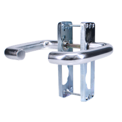 ASEC Plate Mounted Aluminium Lever Furniture