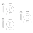 ASEC Aluminium Escutcheon