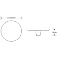 ASEC Aluminium Cupboard Knob