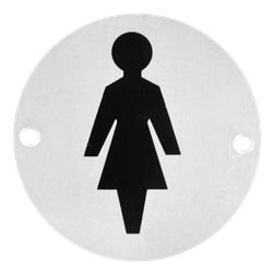 ASEC Aluminium Metal Toilet Door Sign