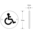 ASEC Aluminium Metal Toilet Door Sign
