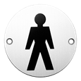 ASEC Aluminium Metal Toilet Door Sign