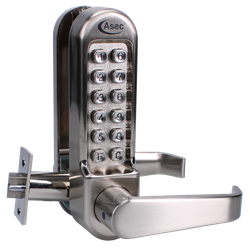 ASEC AS4300 Series Lever Operated Digital Lock With Clutched Handle & 60mm Latch