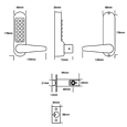 ASEC AS4300 Series Lever Operated Digital Lock With Clutched Handle & 60mm Latch