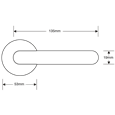 ASEC Stainless Steel Round Rose Lever Furniture