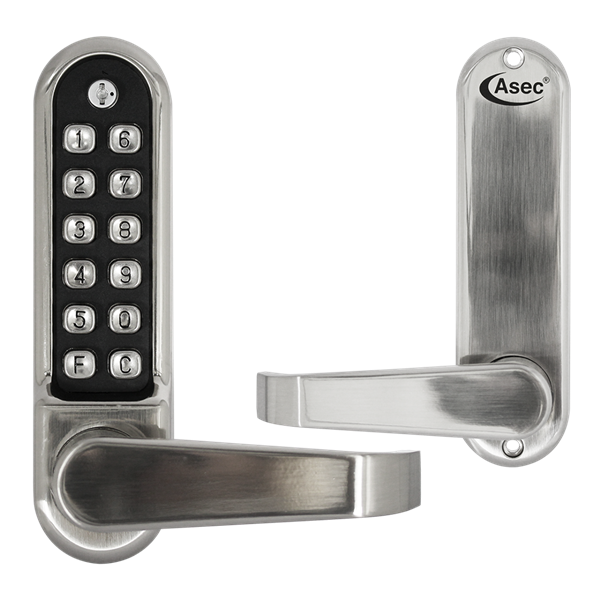 ASEC AS4300 Series Lever Operated Easy Code Change Digital Lock With Optional Free Passage No Latch
