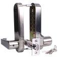 ASEC AS4300 Series Lever Operated Easy Code Change Digital Lock With Key Override & Optional Free Passage