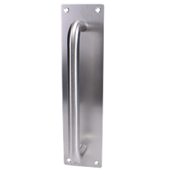 ASEC Plate Mounted 75mm Stainless Steel Pull Handle