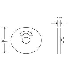 ASEC 5mm Stainless Steel Toilet Indicator Set