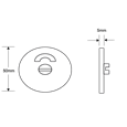 ASEC 5mm Stainless Steel Toilet Indicator Set