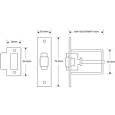 ASEC Adjustable Roller Catch
