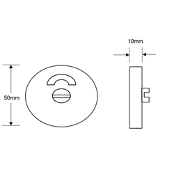 ASEC 10mm Stainless Steel Toilet Indicator Set