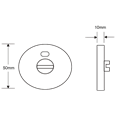 ASEC Disabled Turn Toilet Indicator Bolt