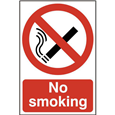 ASEC `No Smoking` 200mm x 300mm PVC Self Adhesive Sign
