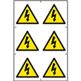 ASEC Electrical Warning Symbol 200mm x 300mm PVC Self Adhesive Sign