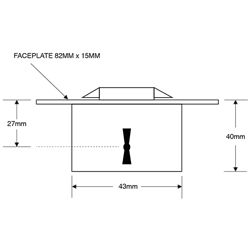 ASEC 185 2 Lever Desklock