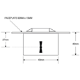 ASEC 185 2 Lever Desklock