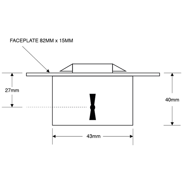 ASEC 185 2 Lever Desklock
