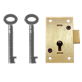 ASEC 36 2 Lever Straight Cupboard Lock