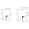 ASEC 150 1 Lever Straight Cupboard Lock