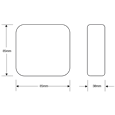 ASEC 38mm 1 Gang Surface Housing