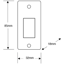 ASEC Narrow Style Momentary Exit Switch