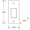 ASEC Narrow Style Momentary Exit Switch