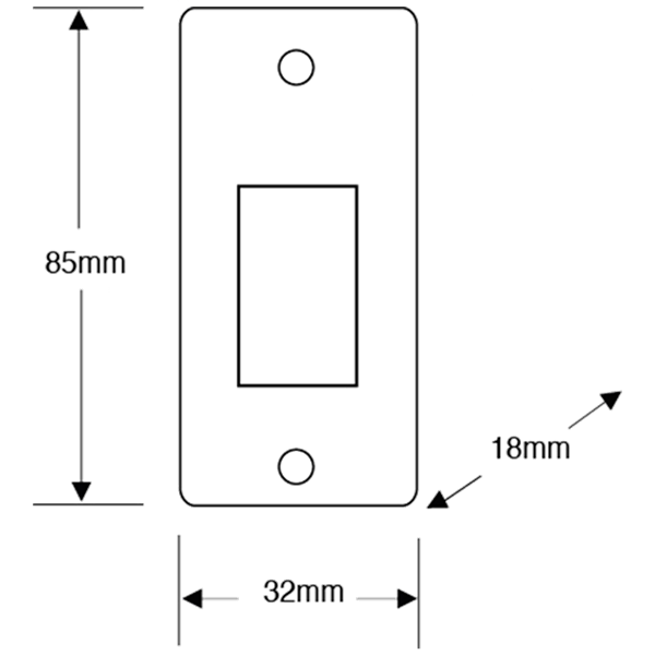 ASEC Narrow Style Momentary Exit Switch