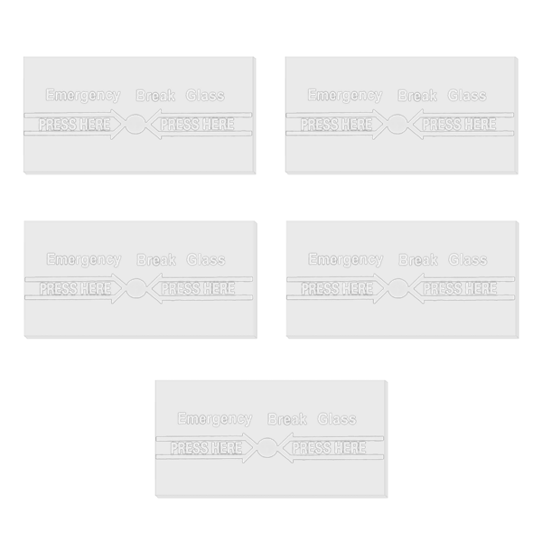 ASEC Spare Glass For Call Point