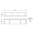 ASEC Slim Line L Bracket Outward Opening