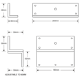 ASEC Slim Line Z & L Bracket Inward Opening