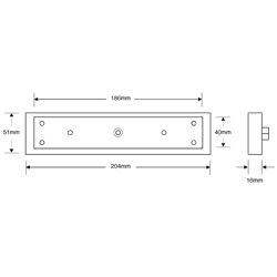 ASEC Armature Housing To Suit SlimLine Magnet