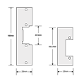 ASEC Mortice Release Faceplate