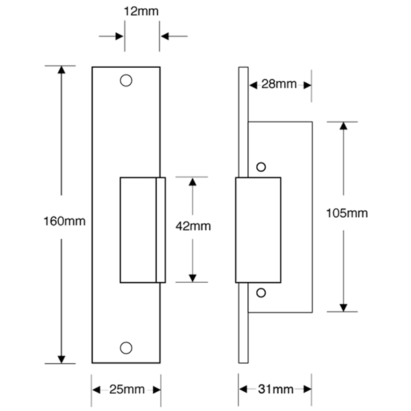 ASEC A1 Mortice Release