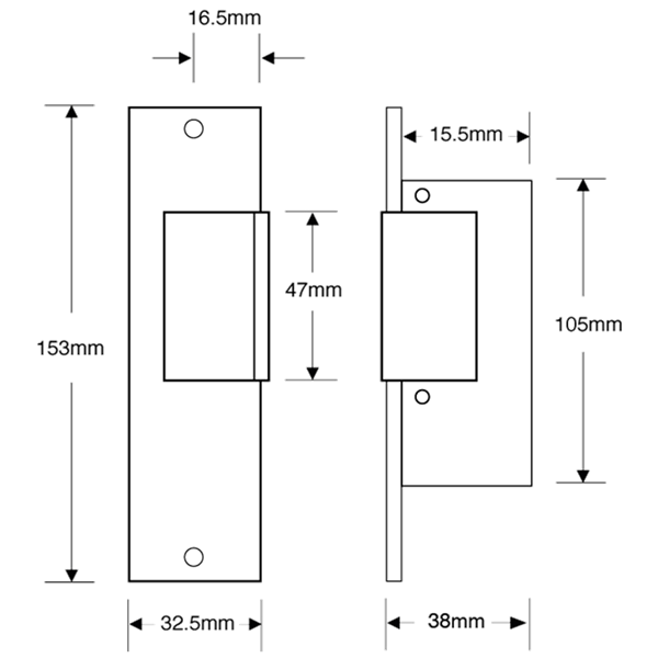 ASEC A11 & A15 Deep Jaw Mortice Release