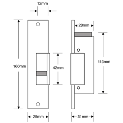 ASEC A6 & A7 Monitored Mortice Release
