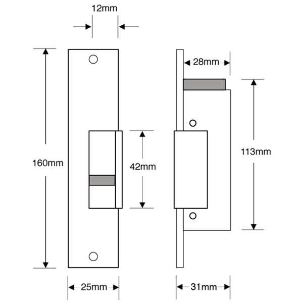 ASEC A6 & A7 Monitored Mortice Release