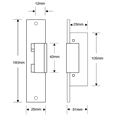 ASEC A3 Mortice Release With Hold Open