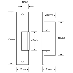 ASEC A2 Mortice Release With Delayed Action