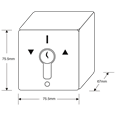 ASEC Roller Shutter Keyswitch With Cylinder