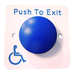 ASEC Push To Exit Blue Dome DDA Exit Button