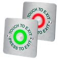 ASEC Touch Sensitive Illuminated Red/Green Halo Exit Button