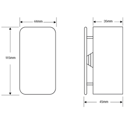 ASEC Surface Mount Push to Open Pad