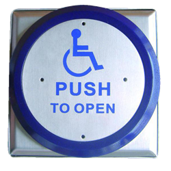 ASEC All Active Large Surface Push Plate DDA Exit Button