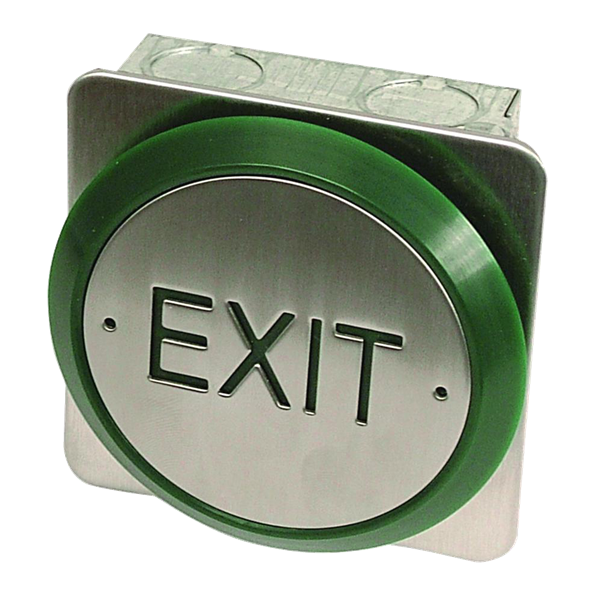 ASEC All Active Small Push Plate Exit Button