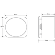 ASEC All Active Small Push Plate Exit Button